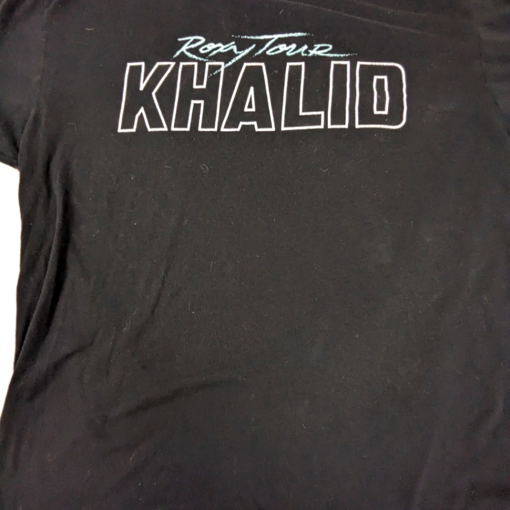 Khalid Roxy Tour 2017-18 Concert Tee - Locations on back XL